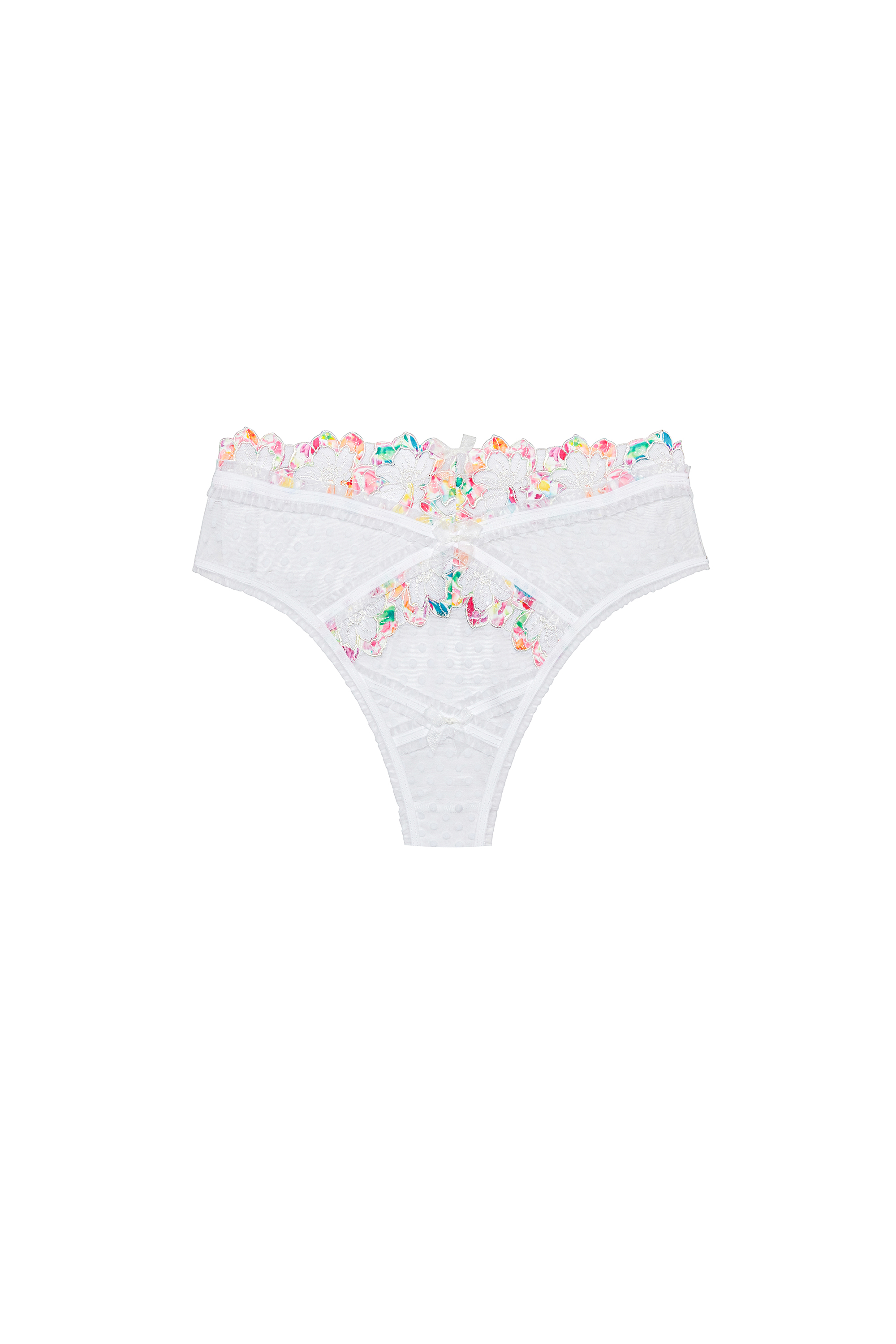 For Love And Lemons, Intimates & Sleepwear, For Love And Lemons Pointelle  Roses Panty Pinkwhite Small New