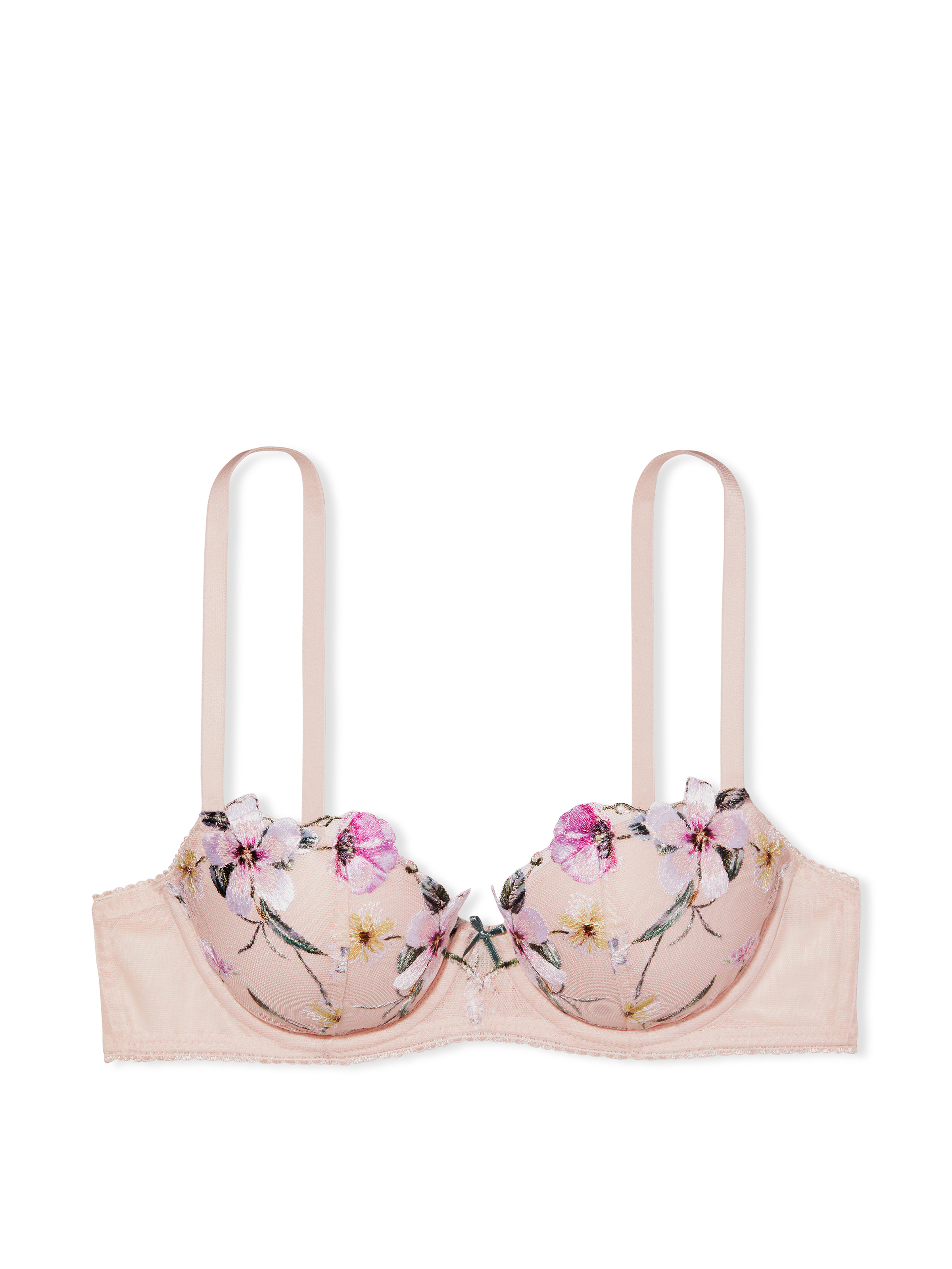 Unlined Embroidered Plunge Bra - Dream Angels - vs